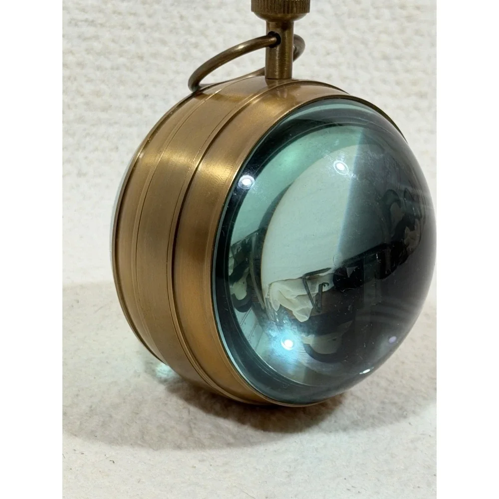 Great Lakes Steamline Decorative Brass Nautical Clock Compass Desk Display Multi